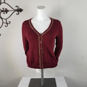 Merona Cotton‎ Blend Button Front Sweater